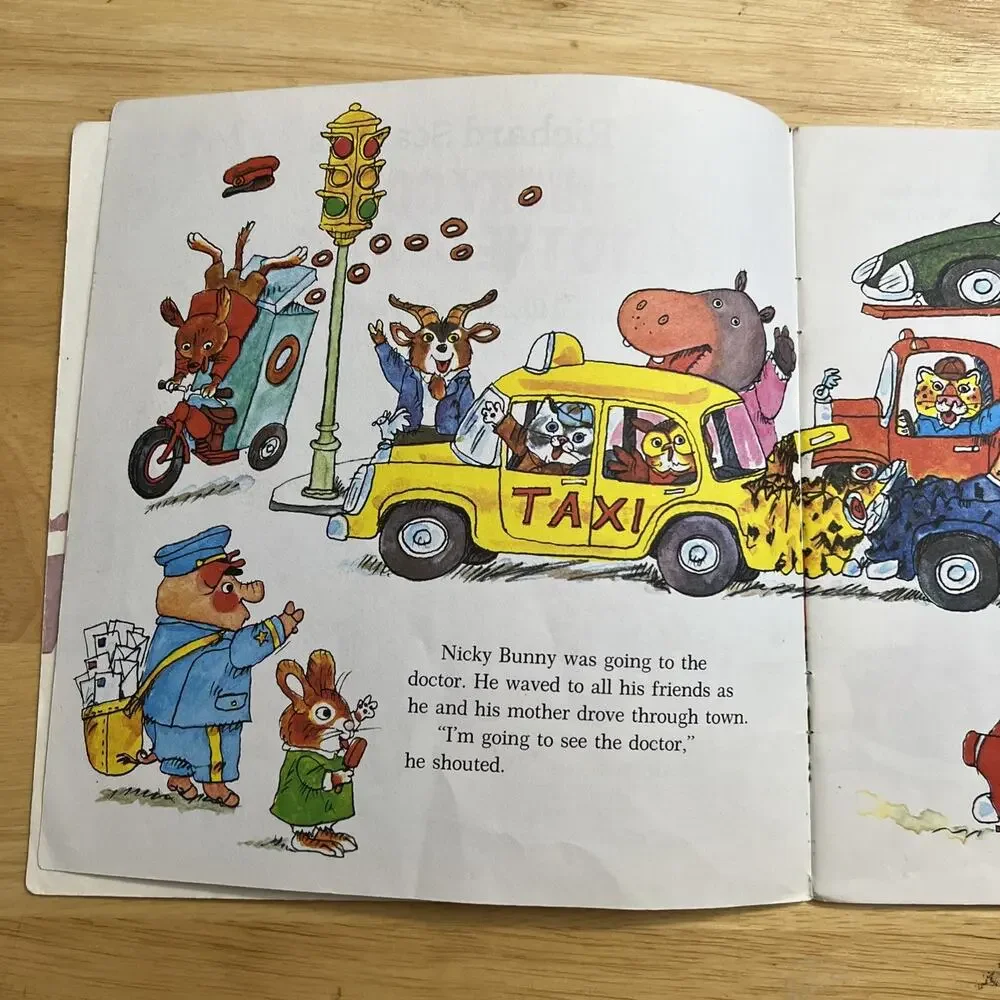 Nicky Goes to the Doctor Golden Look Look Book Paperback 1978 By Richard Scarry